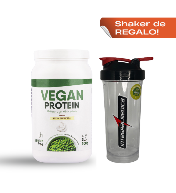 Vegan Protein Platinum 2lb (908g )+ Shaker Integralmedica de REGALO!